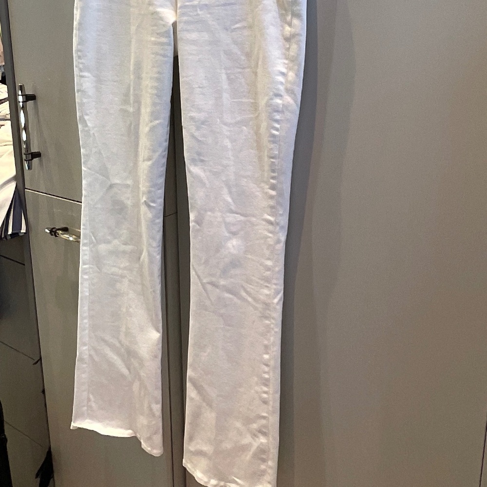 L"AGENCE SELMA BOOT CUT WHITE JEANS SIZE 31